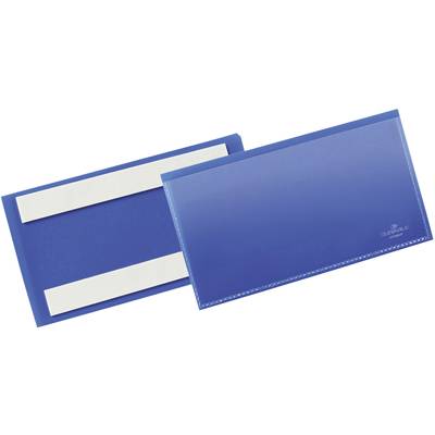Durable 176207 Label holder (self-adhesive) Blue (W x H) 163 mm x 67 mm
